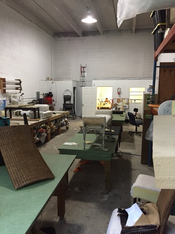 Inside the Watson Upholstery workshop with furniture in progress